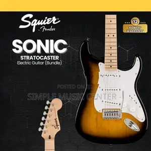 Fender Squier Sonic Stratocaster Electric Guitar 2-Color Sunburst