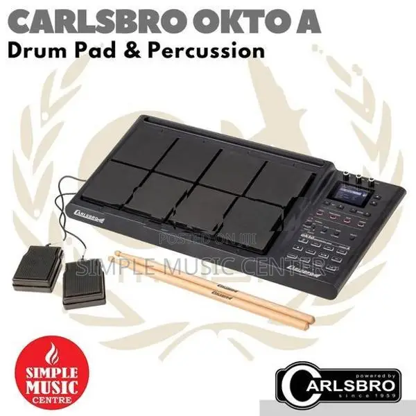 Carlsbro OKTA A Electronics Digital Percussion Machine Pad Set 8 Pads