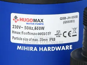 HUGO 550B Watts submersible Pond motor water pump Max waterfall