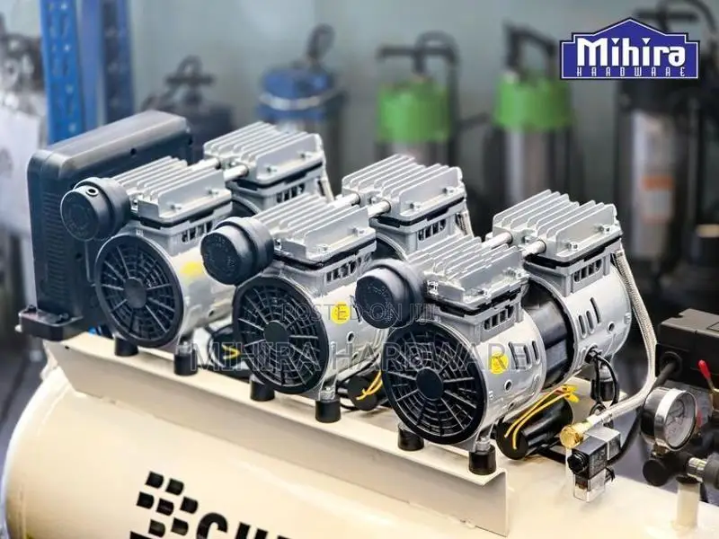 Cherry Oil free 120 liters 2.5Hp 6 pistons Air compressor silent 100