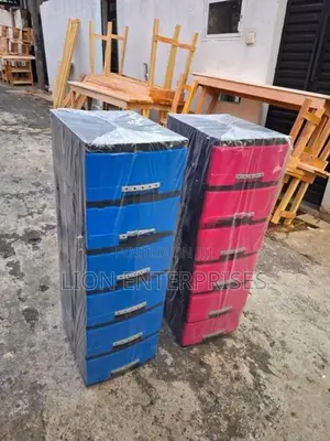 6 Drawer Plastic Cupboards Set