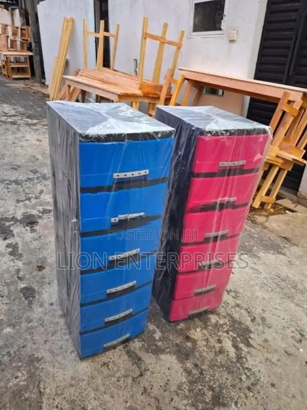 6 Drawer Plastic Cupboards Set