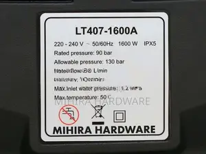LUTIAN 130Bar 407-1600A High Pressure Cleaner gun Washer Machine washi