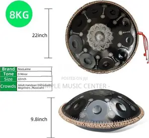 Handpan Classic 12 Notes Black Print
