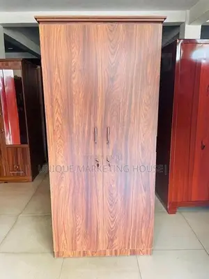 Modern Melamine 2D Dark Half Hanging Wardrobe