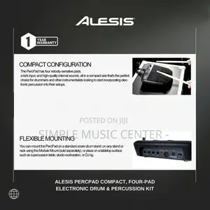 Alesis Black Perc Pad Electronic Drum Compact 4 Pads