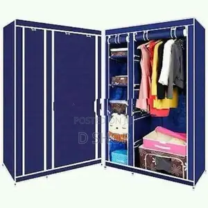 2 Door Wardrobe Cloth - Cupboard Roll up Cover Durable Storage