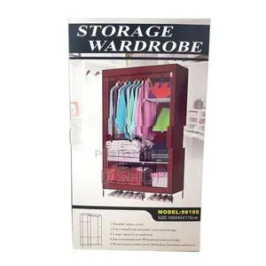 Roll Up Cover Foldable Wardrobe Cloth - Cupboard 2 Door
