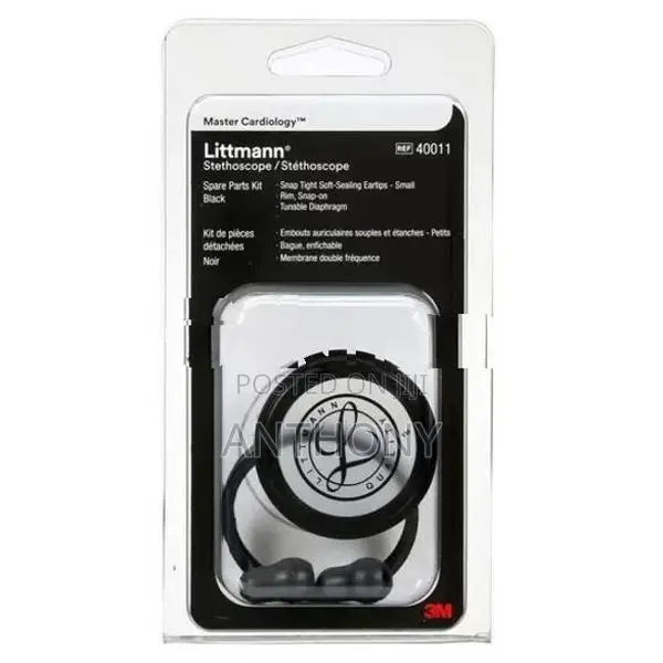 3M Littmann Master Cardiology Spare Parts Kit 40011 Black