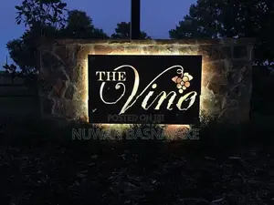 Indoor/Outdoor Modern Illuminated Stainless Steel Signages