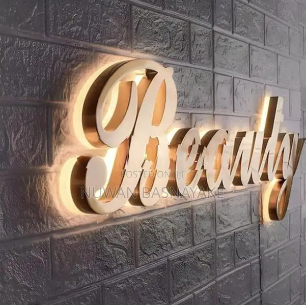 Premium LED Backlit Metal Letters – Shine Brighter Day and Night.