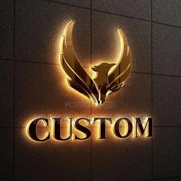 Indoor/Outdoor Modern Illuminated Stainless Steel Signages