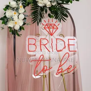 Bride-to-Be celebration party with LED neon signs