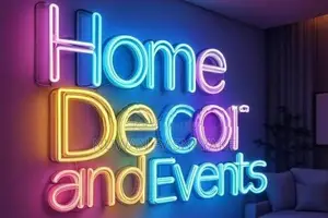 Classic Open-Face Neon Style Letters
