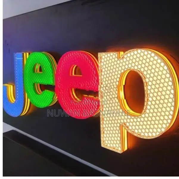 Make a Statement with Modern Perforated 3D Signs