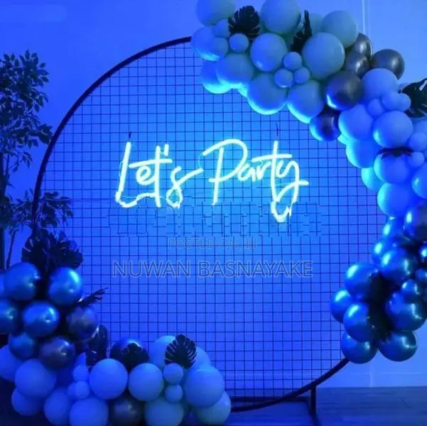 Bride-to-Be celebration party with LED neon signs
