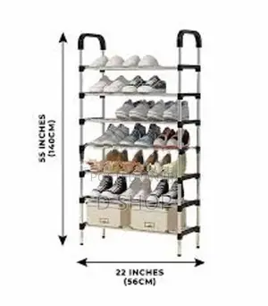Shoe Rack - 7 -Layer Steel -Easy to fix