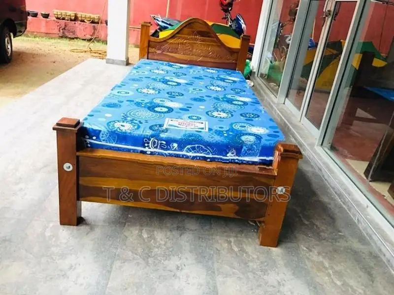 6*3 Teak Arch Bed with Mattress
