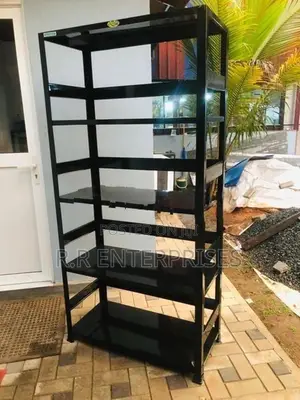 New Black Open Steel Rack .6*3 Ft.