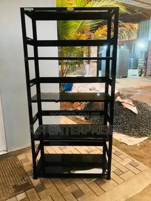 New Black Open Steel Rack .6*3 Ft.