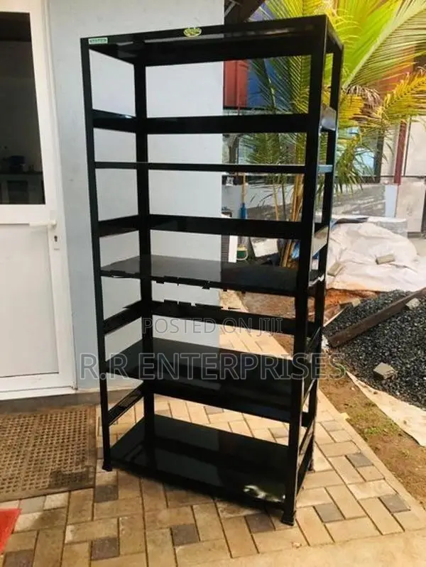 New Black Open Steel Rack .6*3 Ft.