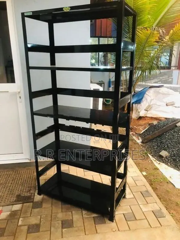 New Black Open Steel Rack .6*3 Ft.
