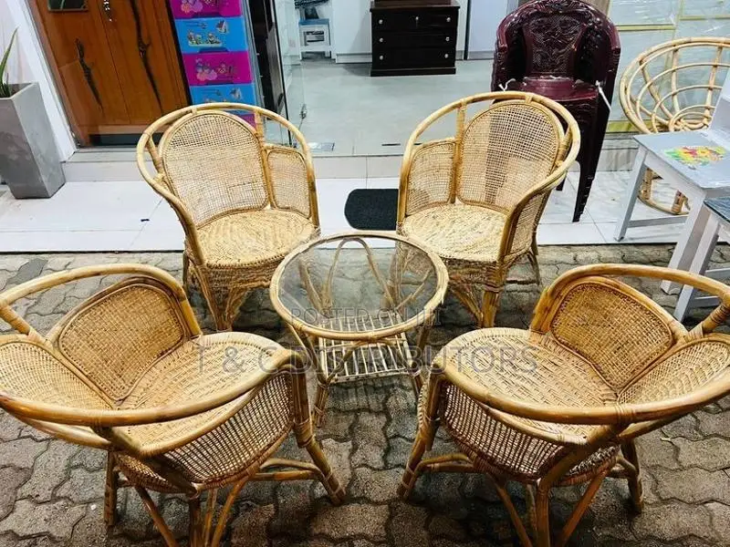 Cane Chair Set