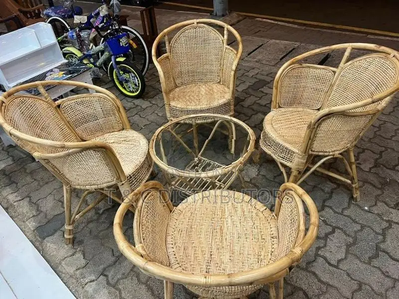 Cane Chair Set