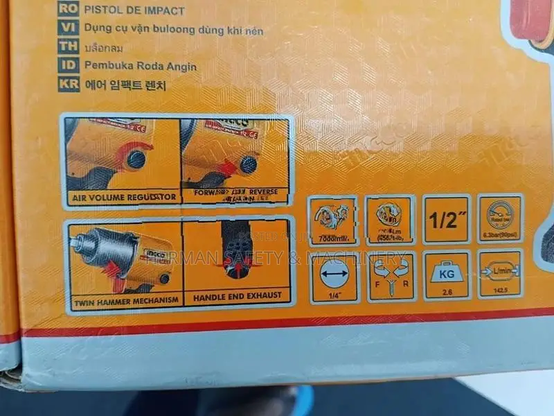 INGCO 1/2" AIR IMPACT WRENCH HERMAN PT 0523