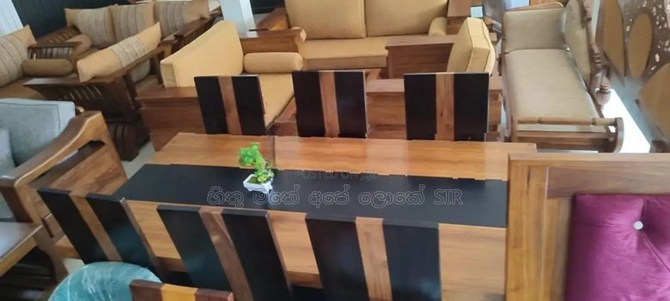 new teak dining teable with chair 6