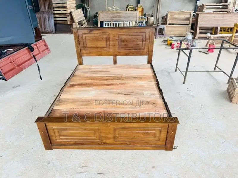 72*60 Teak Box Bed