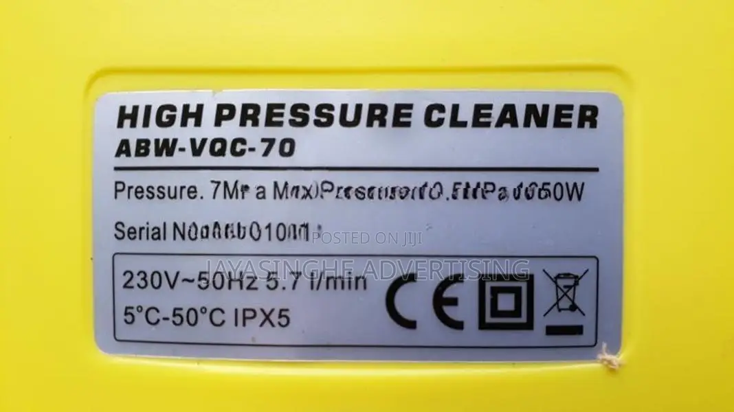 High Pressure Cleaner 1650W ( ANLU BRAND)