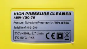 High Pressure Cleaner 1650W ( ANLU BRAND)