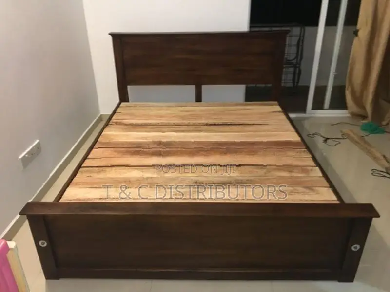 72*60 Teak Box Bed