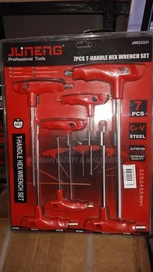 JUNENG T-HANDLE HEX WRENCH SET HERMAN HT 0800