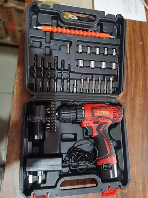 DITEC 12V CORDLESS DRIVER DRILL SET HERMAN HT 0827