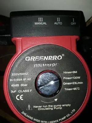 Pressure Pump Hot Water / Cold 6 Bar Greenpro