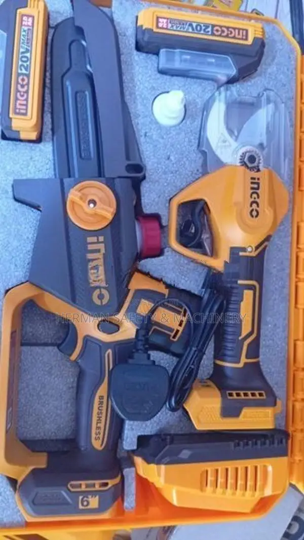 INGCO 20V CORDLESS 2 PCS PRUNER SAW & STRAIGHT SHEAR – HERMAN HT 0871