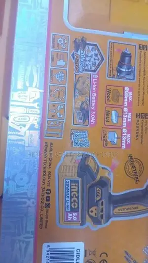INGCO CIDLI201668 BRUSHLESS CORDLESS IMPACT DRILL KIT – HERMAN HT 0874