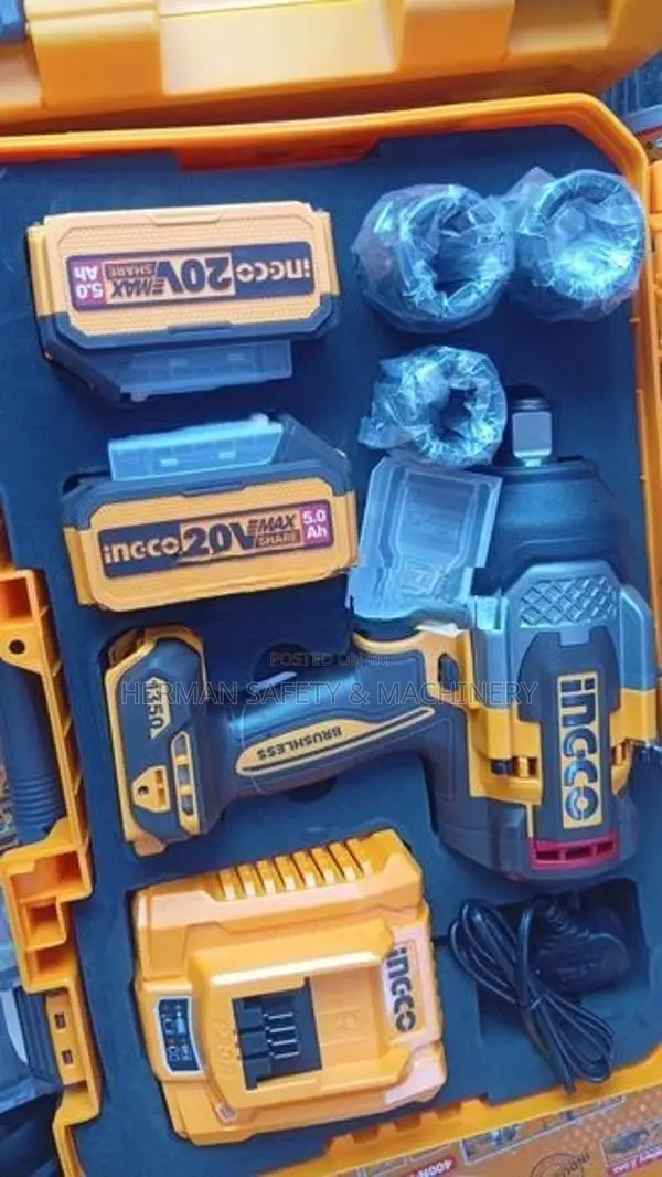 INGCO CORDLESS IMPACT WRENCH 850NM – HERMAN HT 0876