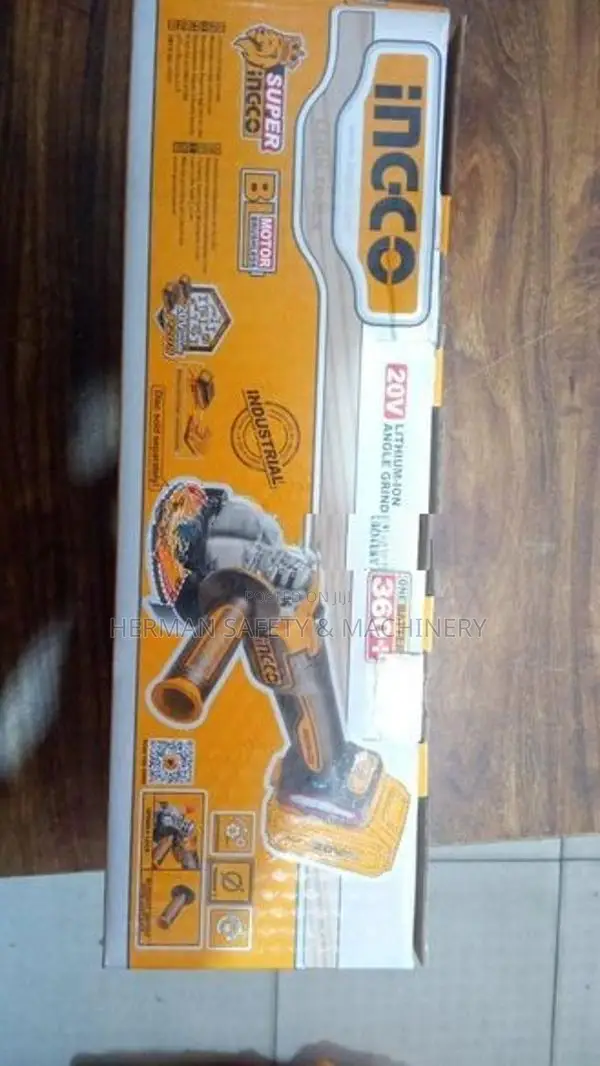 INGCO 20V CORDLESS ANGLE GRINDER KIT – HERMAN HT 0883