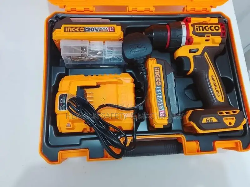 INGCO CDLI20668 20V BRUSHLESS CORDLESS DRILL 66NM – HERMAN HT 0903