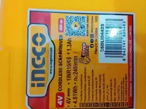INGCO 4V CORDLESS SCREWDRIVER – HERMAN HT 0896