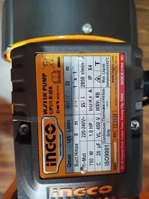 INGCO CPM75068 750W (1.0HP) CENTRIFUGAL WATER PUMP – HERMAN HT 0906
