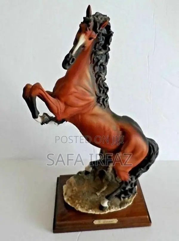 Vintage Capodimonte Rearing Stallion Horse