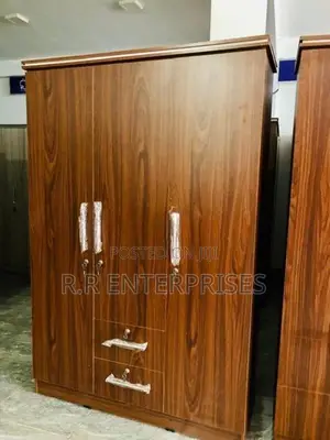 New 3D Brown Melamine Wardrobes