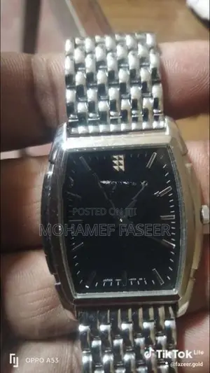 Seiko Square Black Dial Men's Watch