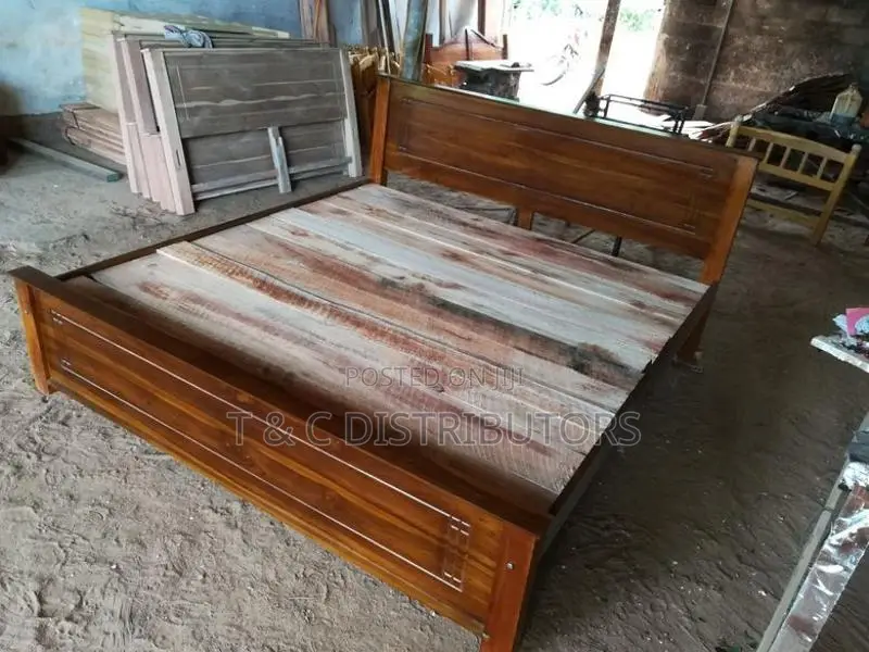 72*60 Teak Box Bed