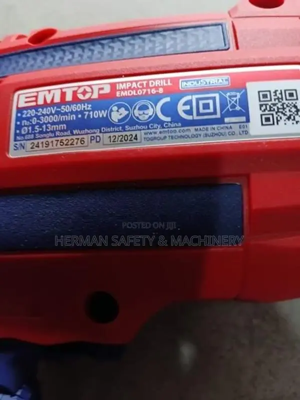 EMTOP Industrial 710W Impact Drill – HERMAN PT 0538