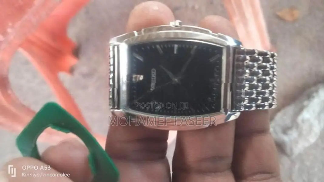 Seiko Square Black Dial Men's Watch